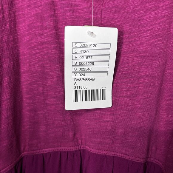ANTHROPOLOGIE LEFT OF CENTER Dress Women Small Pink Fit Flare High Low Hem 2027 - Picture 6 of 10